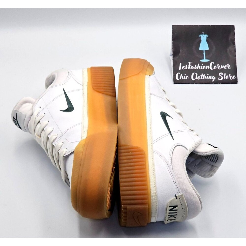 Nike Women's White Leather Court Legacy Lift Trainers Sneakers Sz 11 2478 - Picture 13 of 16